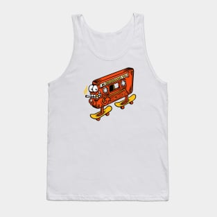 Punk Rock mixtape (front print) Tank Top